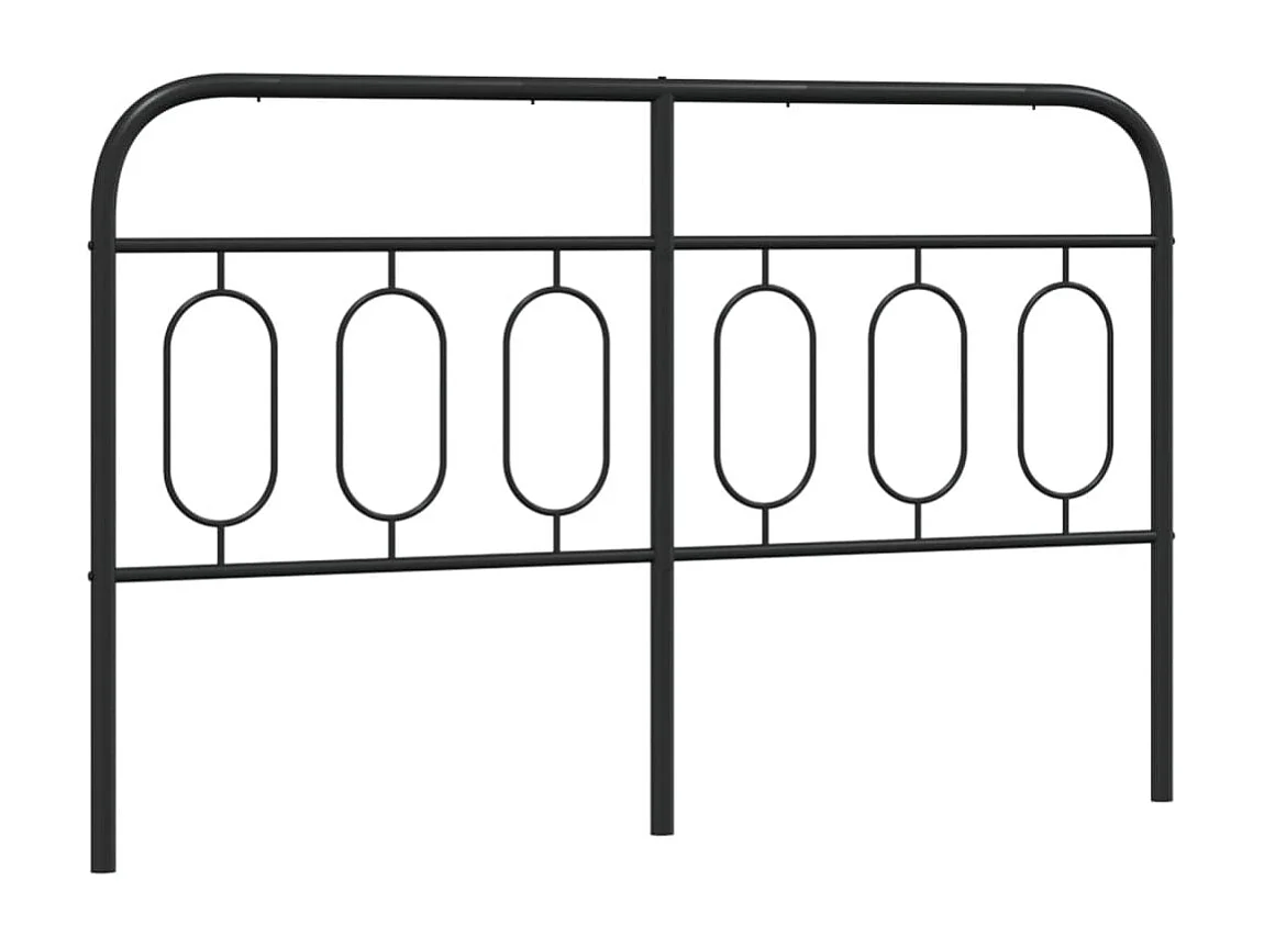 Tête de lit métal noir 150 cm FR426852
