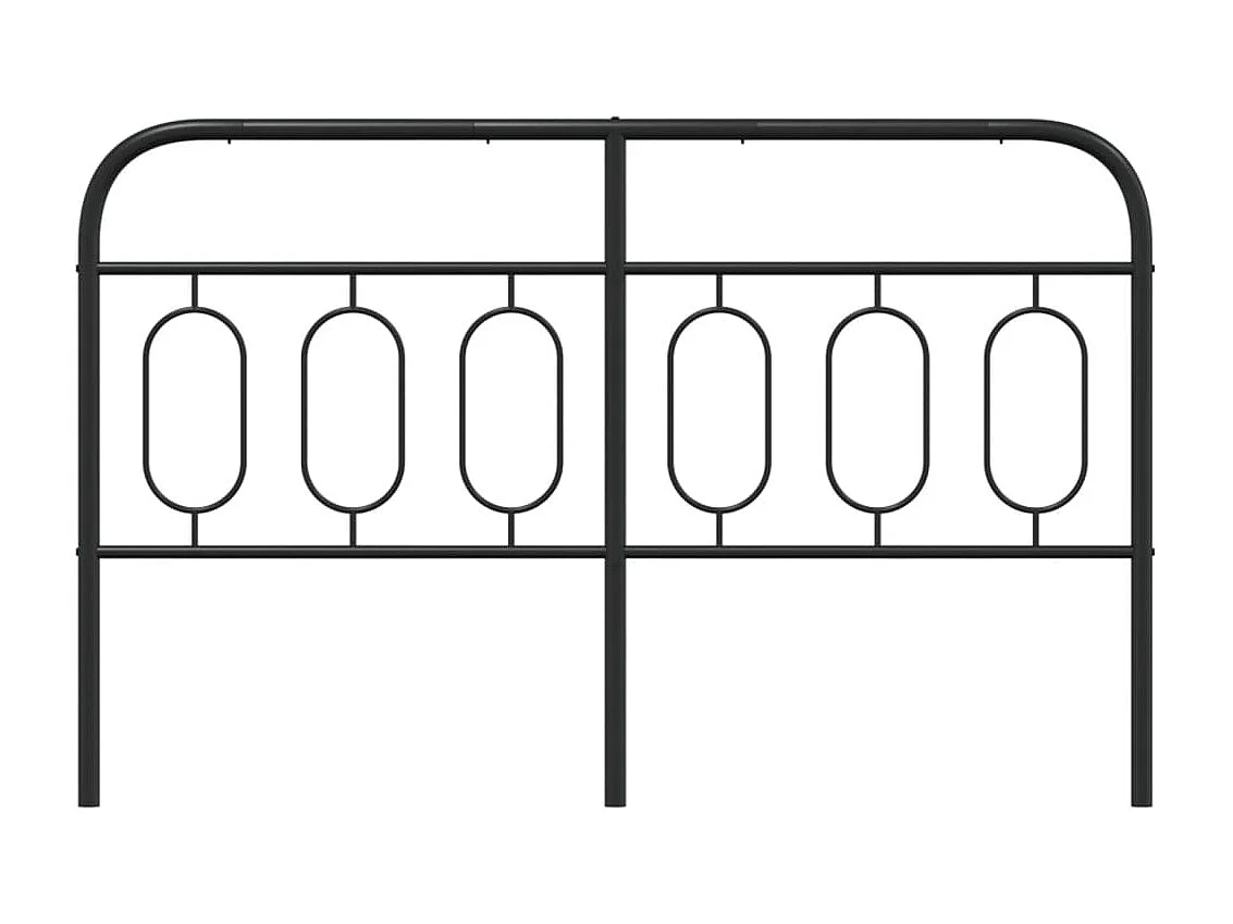 Tête de lit métal noir 150 cm FR426852
