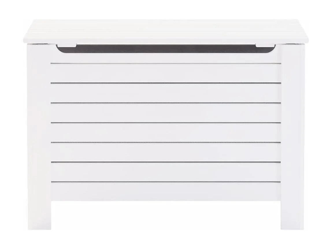 Boîte de rangement avec couvercle RANA blanc bois massif de pin FR685174