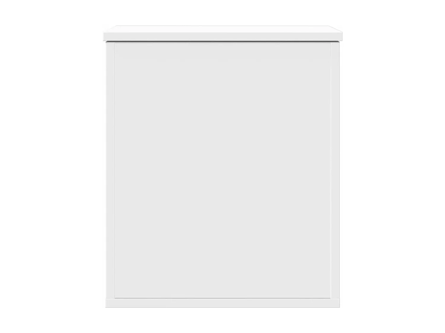 Boîte de rangement blanc 40x42x46 cm bois d'ingénierie FR535986