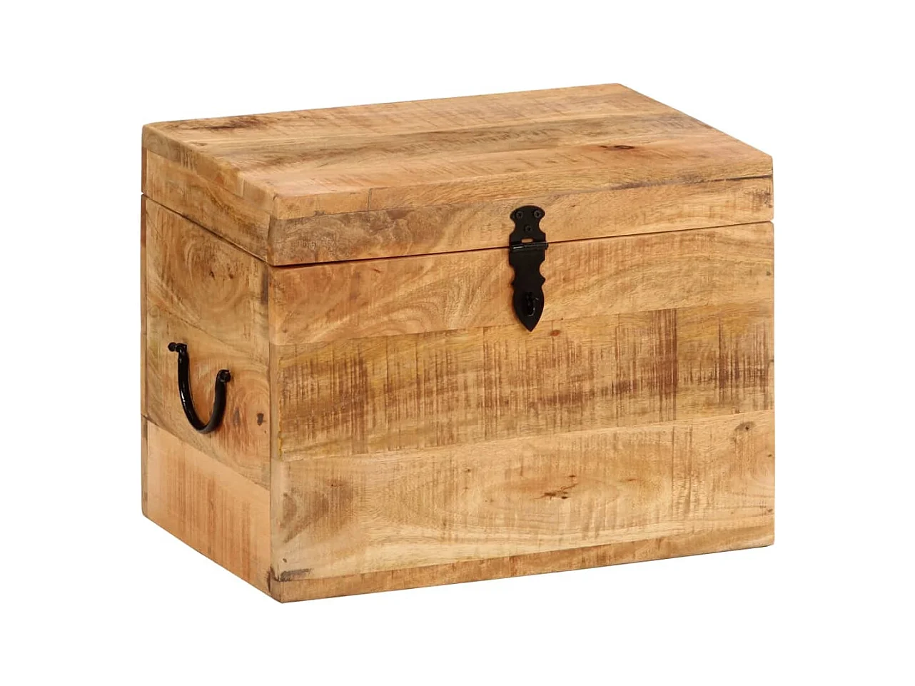 Opbergbox 39x28x31 cm massief mangohout BE713617