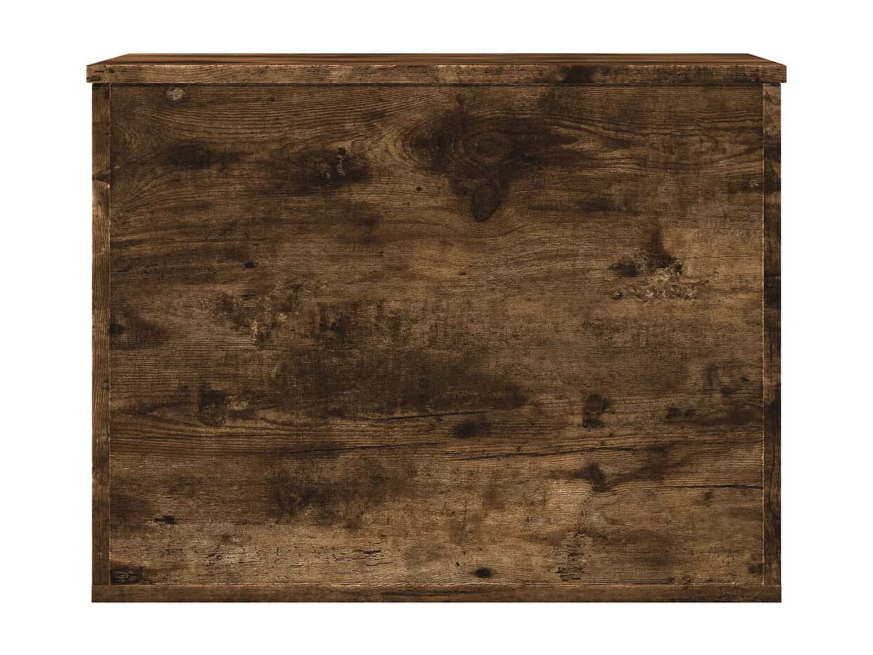 Boîte de rangement chêne fumé 60x42x46 cm bois d'ingénierie FR761516