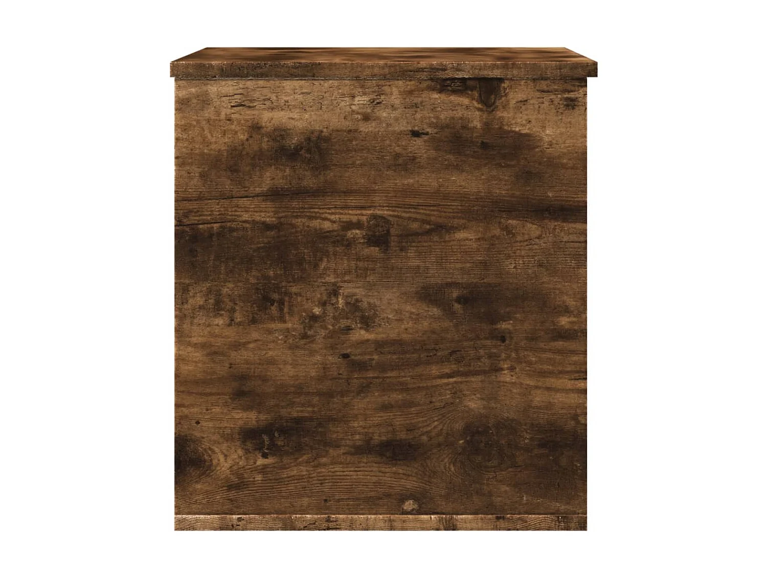 Boîte de rangement chêne fumé 60x42x46 cm bois d'ingénierie FR761516