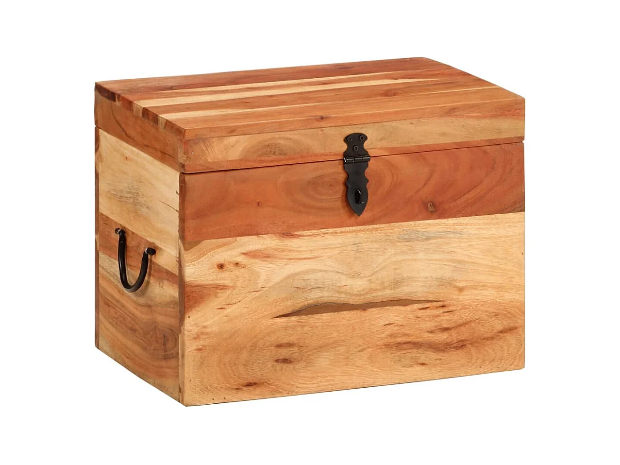 Boîte de rangement 39x28x31 cm Bois massif d'acacia FR170507