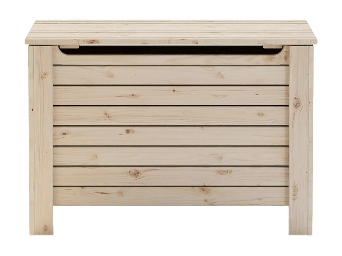 Boîte de rangement avec couvercle RANA bois massif de pin FR462242