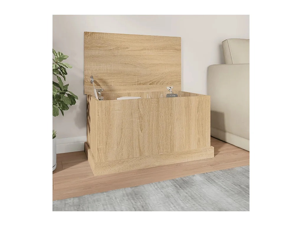 Boîte de rangement chêne sonoma 70x40x38 cm bois d'ingénierie FR497357