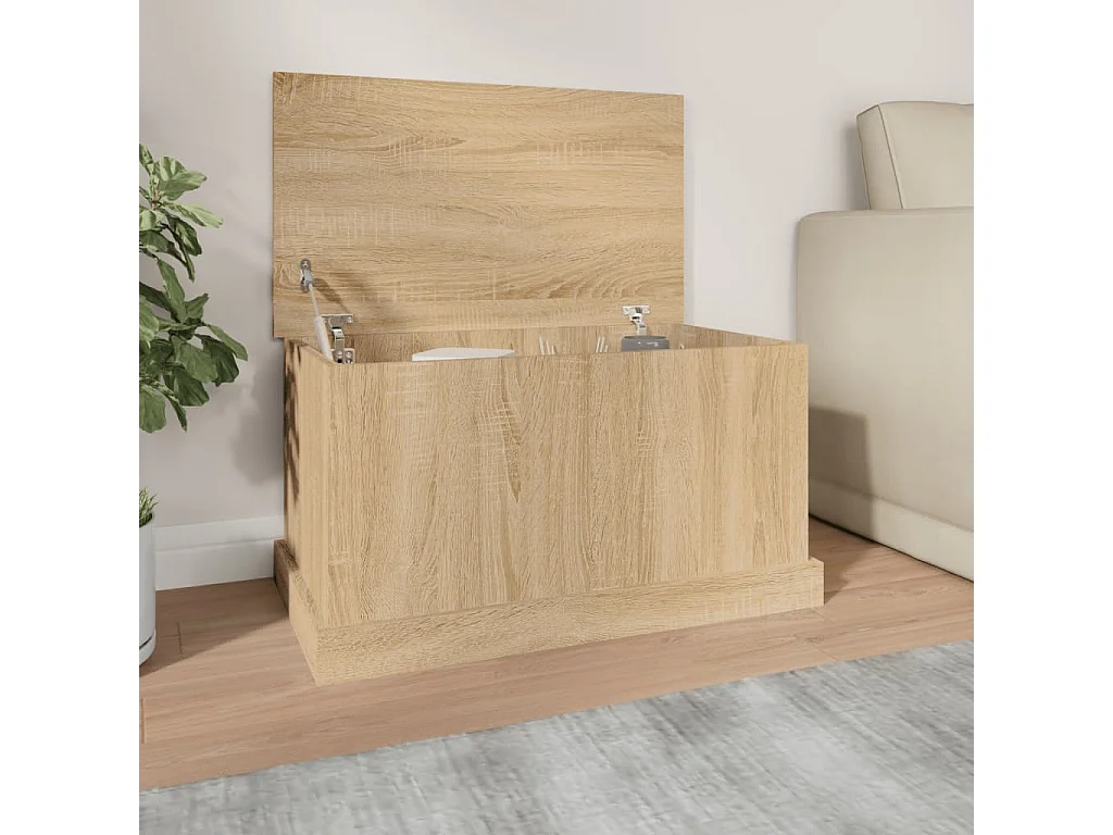 Boîte de rangement chêne sonoma 70x40x38 cm bois d'ingénierie FR497357