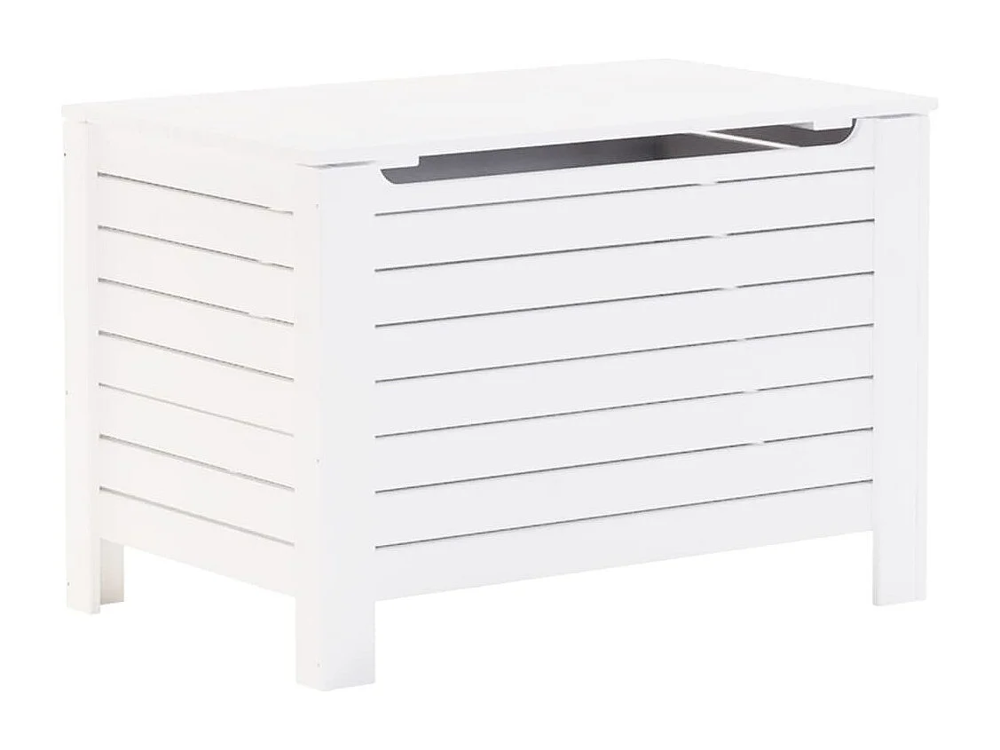 Boîte de rangement avec couvercle RANA blanc bois massif de pin FR777863
