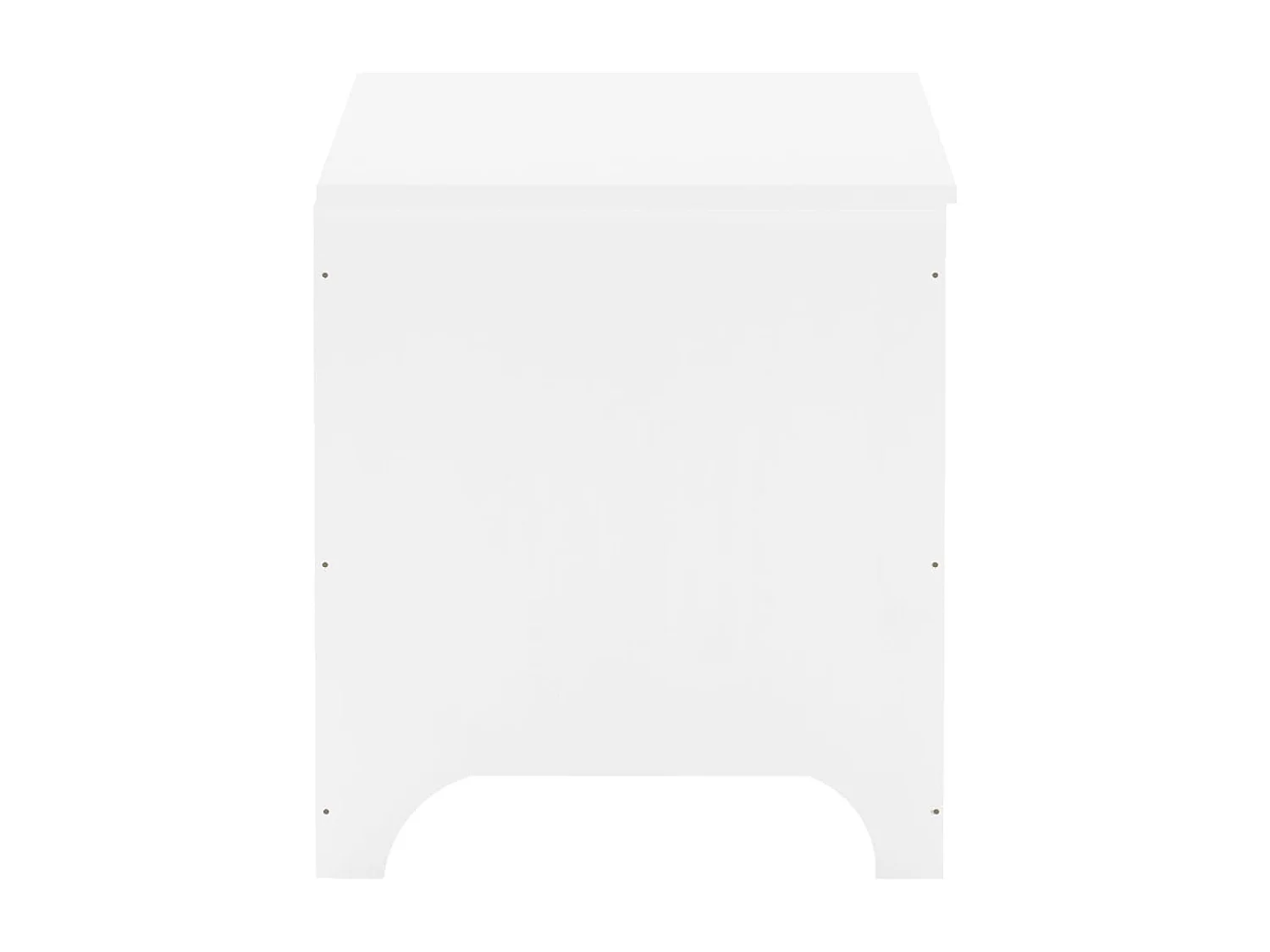 Opbergbox met deksel RANA 80x49x54 cm massief grenenhout wit BE488363