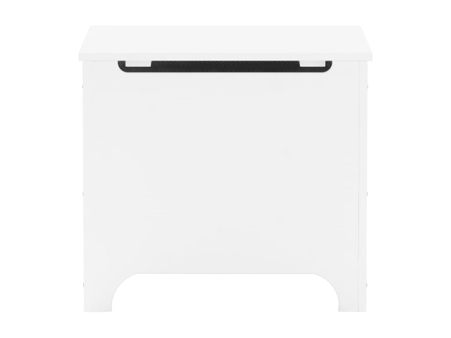 Boîte de rangement avec couvercle RANA blanc bois massif de pin FR523497