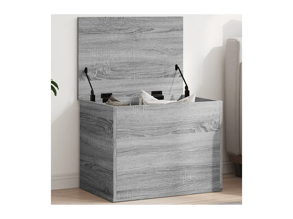 Boîte de rangement sonoma gris 60x42x46 cm bois d'ingénierie FR175176