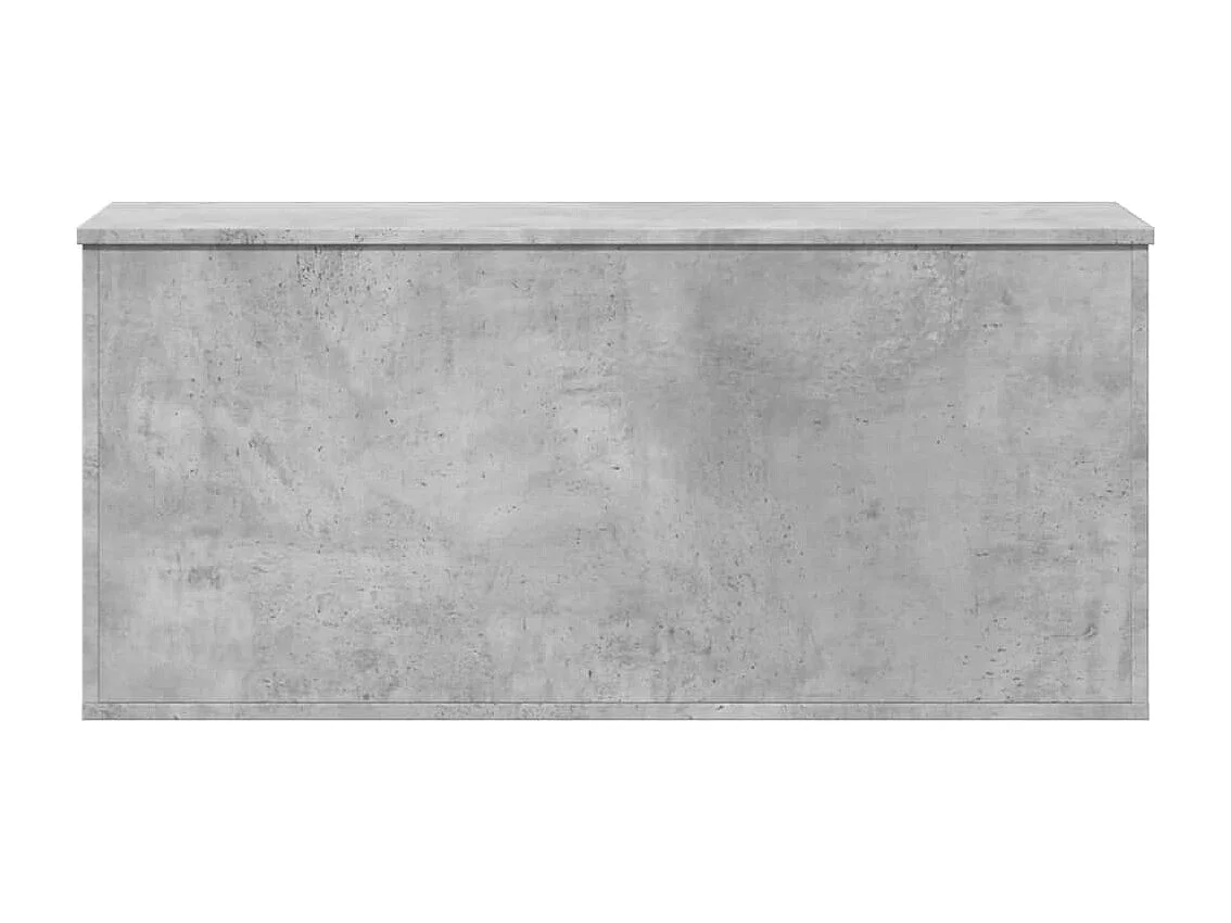 Caja de almacenaje madera ingeniería gris hormigón 100x42x46 cm ES225977