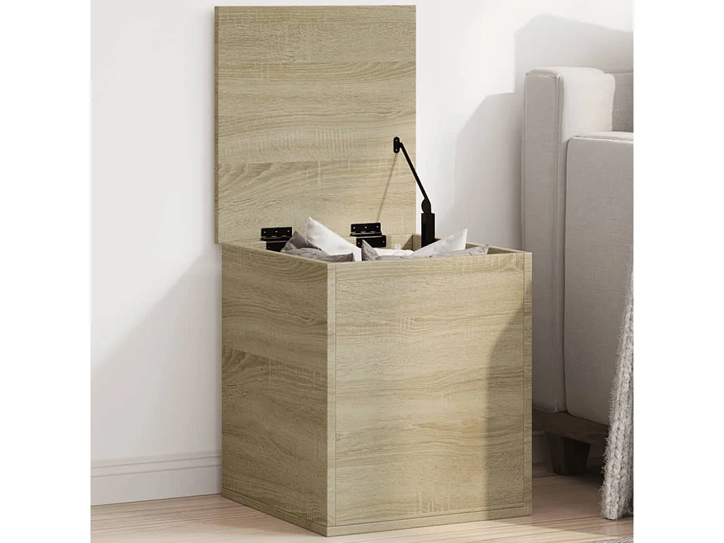 Opbergbox 40x42x46 cm bewerkt hout sonoma eikenkleurig BE360771