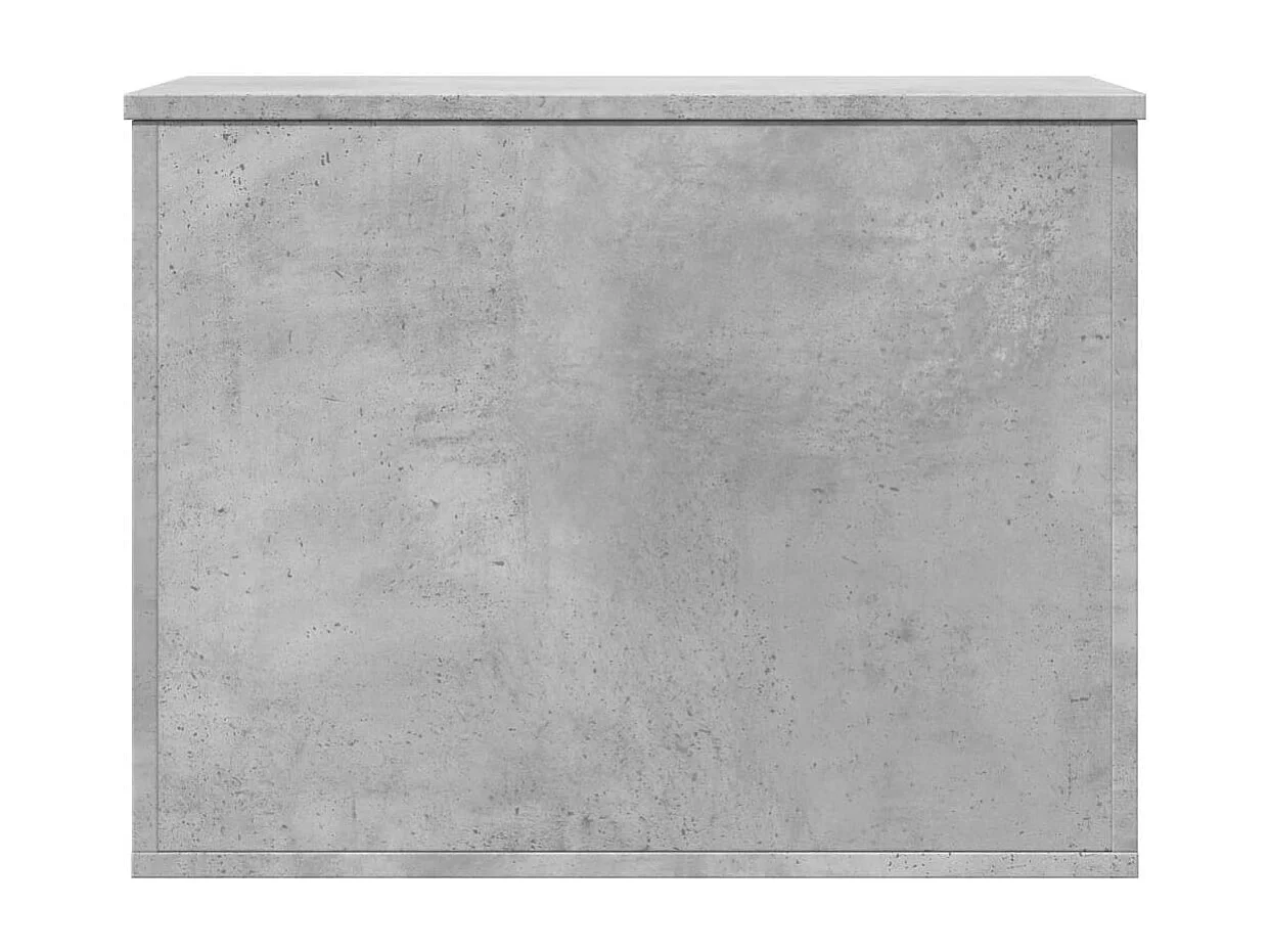 Opbergbox 60x42x46 cm bewerkt hout betongrijs BE713163
