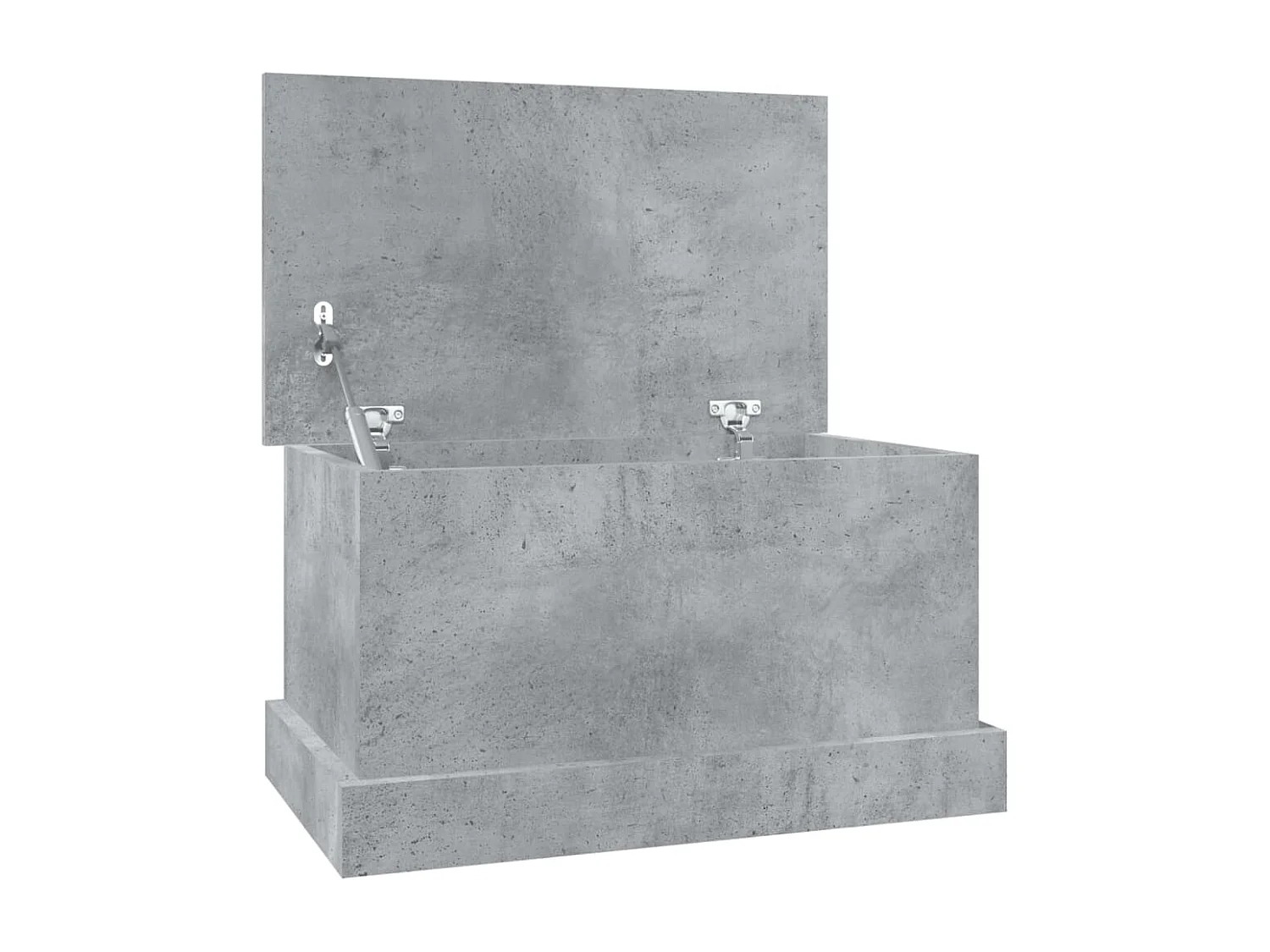 Boîte de rangement gris béton 50x30x28 cm bois d'ingénierie FR866296