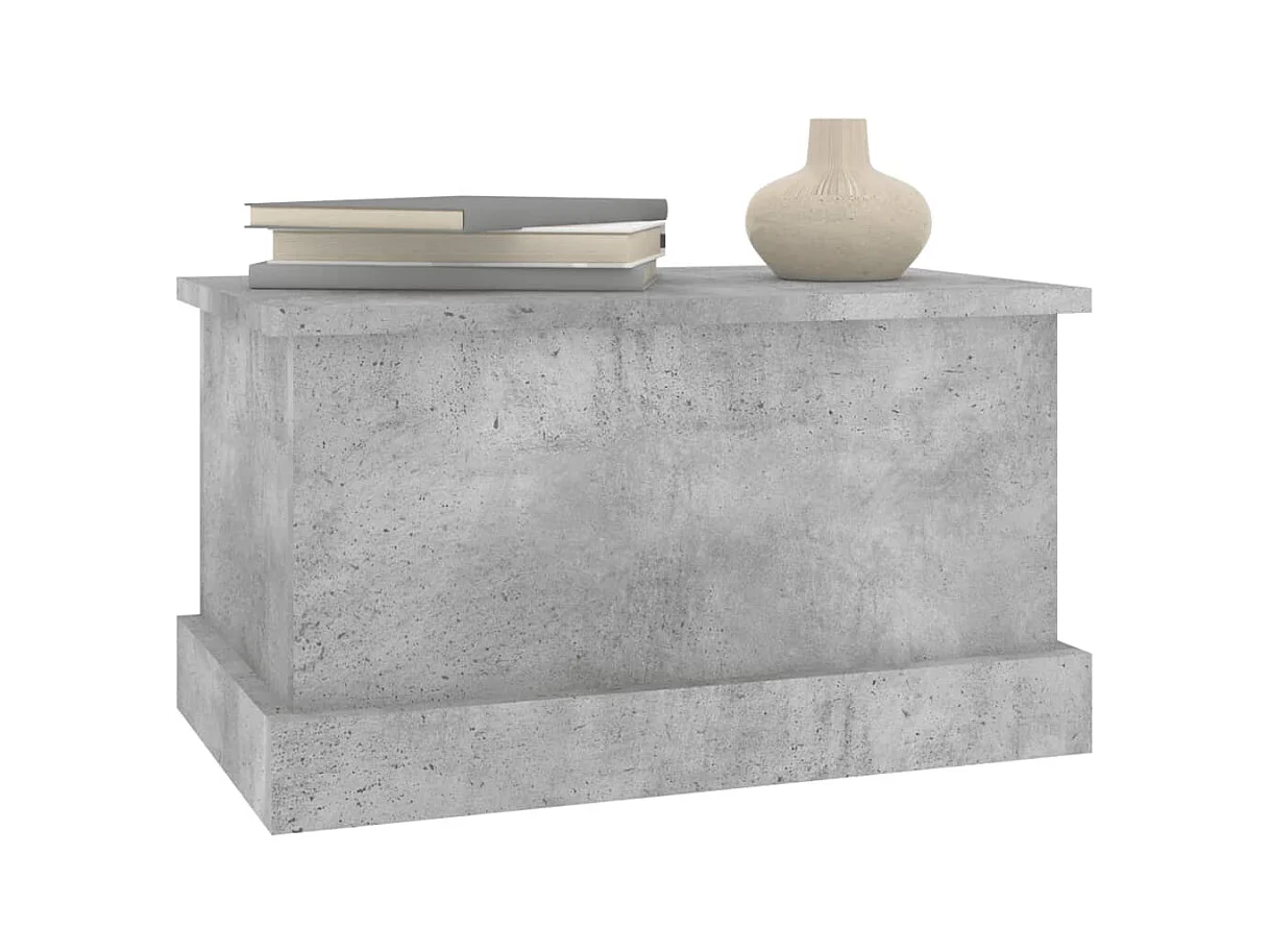 Boîte de rangement gris béton 50x30x28 cm bois d'ingénierie FR866296