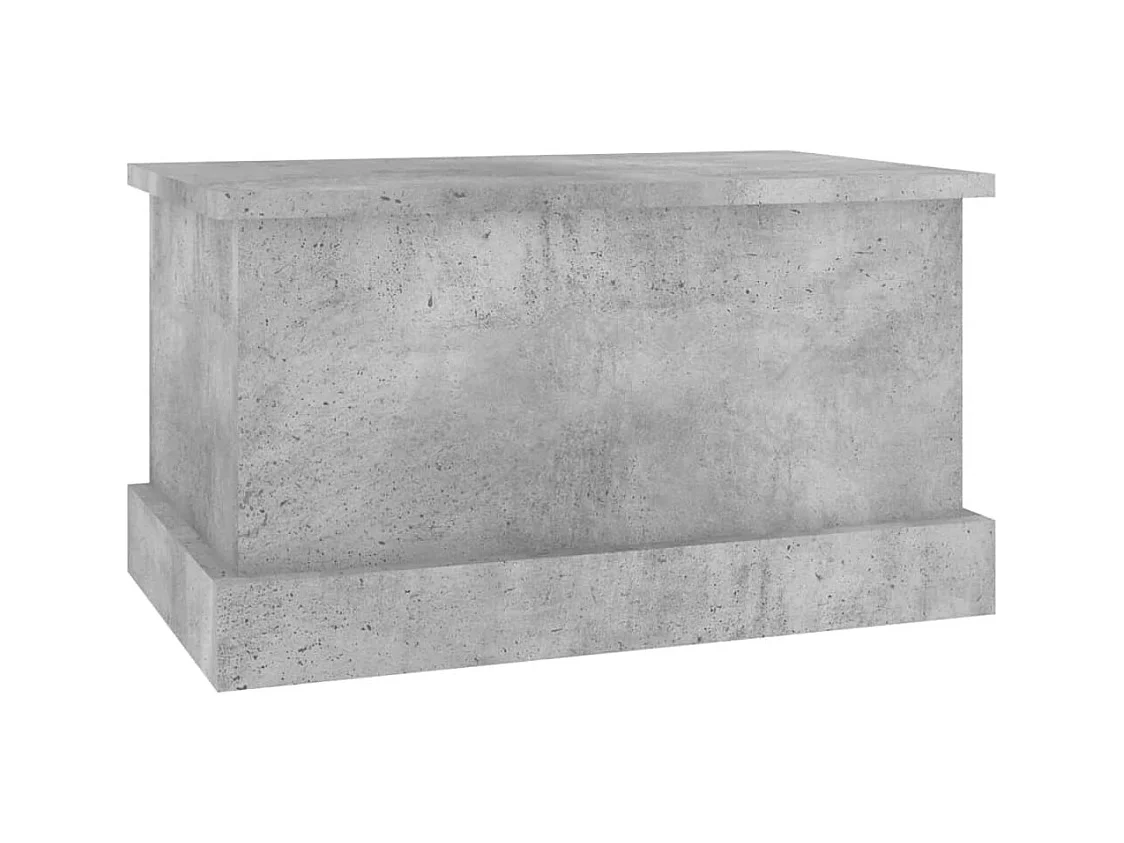 Boîte de rangement gris béton 50x30x28 cm bois d'ingénierie FR866296
