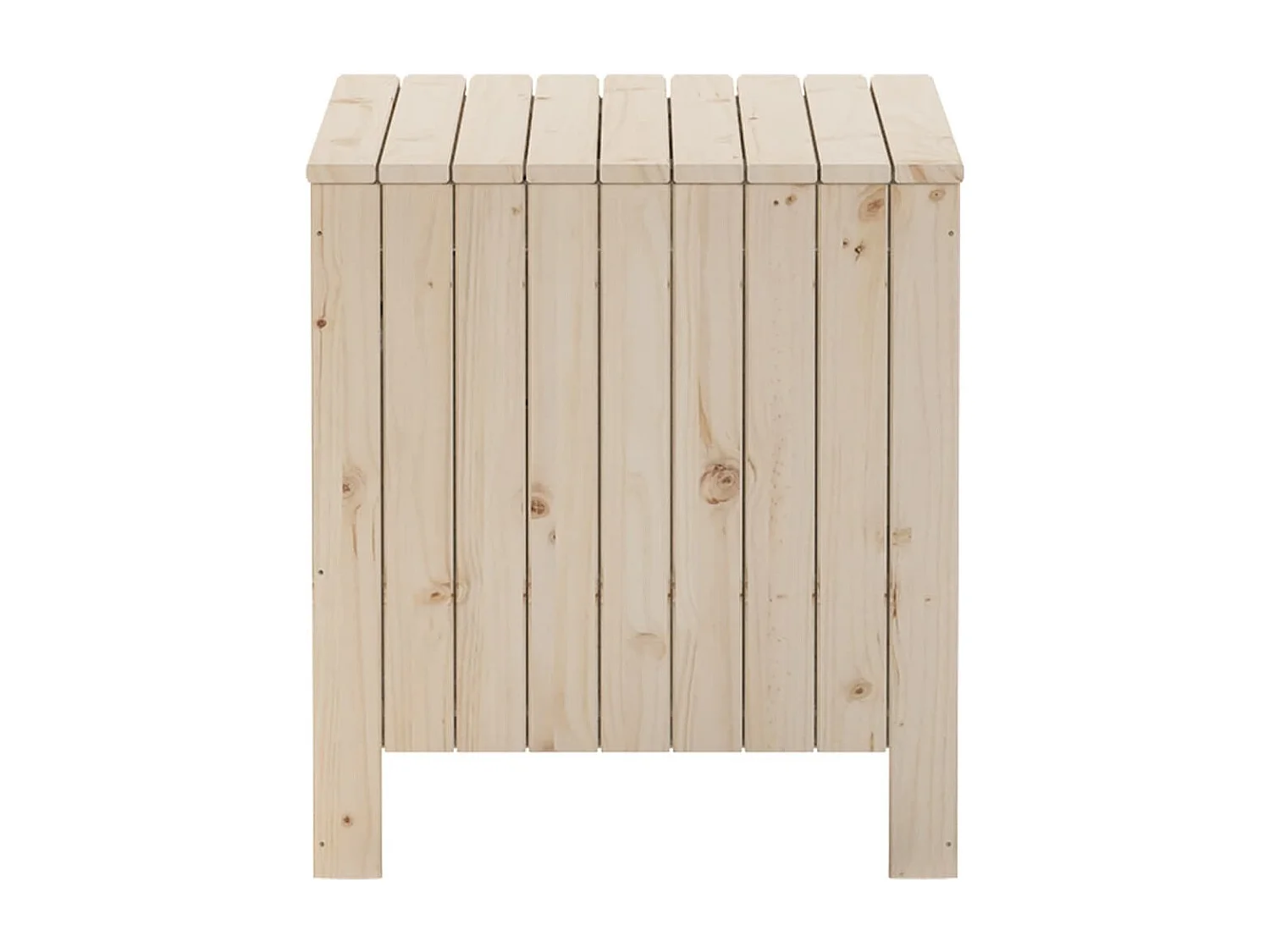 Boîte de rangement avec couvercle RANA bois massif de pin FR157050