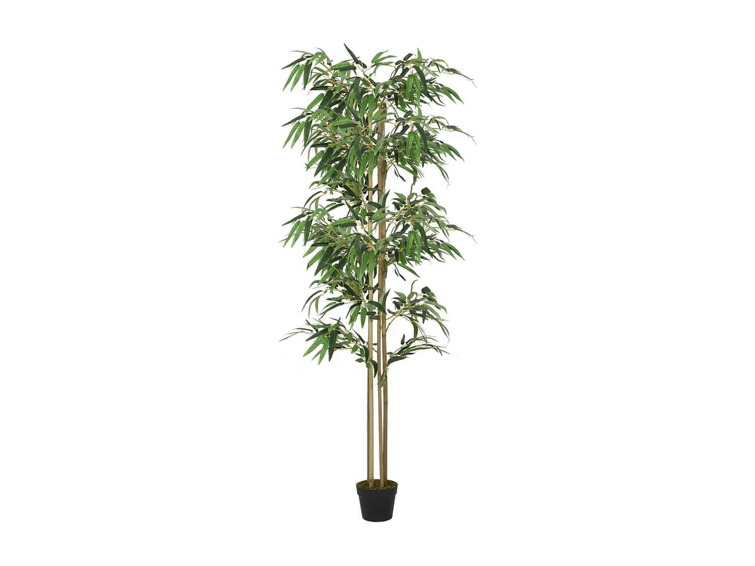 Árbol de bambú artificial con 988 hojas verde 150 cm ES691671