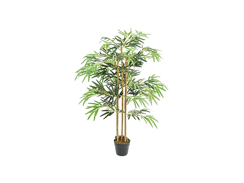 Árbol de bambú artificial con 730 hojas verde 120 cm ES140567