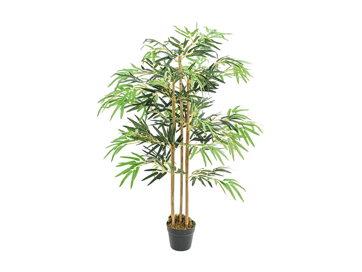 Árbol de bambú artificial con 730 hojas verde 120 cm ES140567