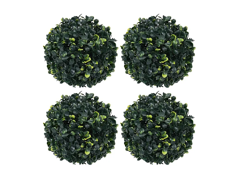 Boules de buis artificielles 4 pcs 12 cm FR420330