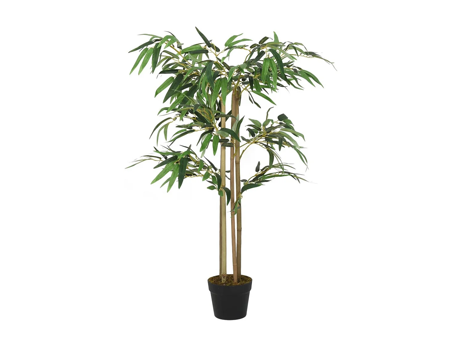 Árbol de bambú artificial con 760 hojas verde 120 cm ES115361