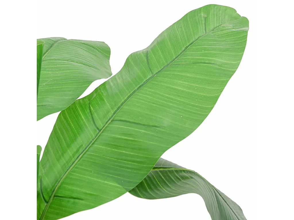 Árbol de plátano artificial 9 hojas verde 120 cm ES599045
