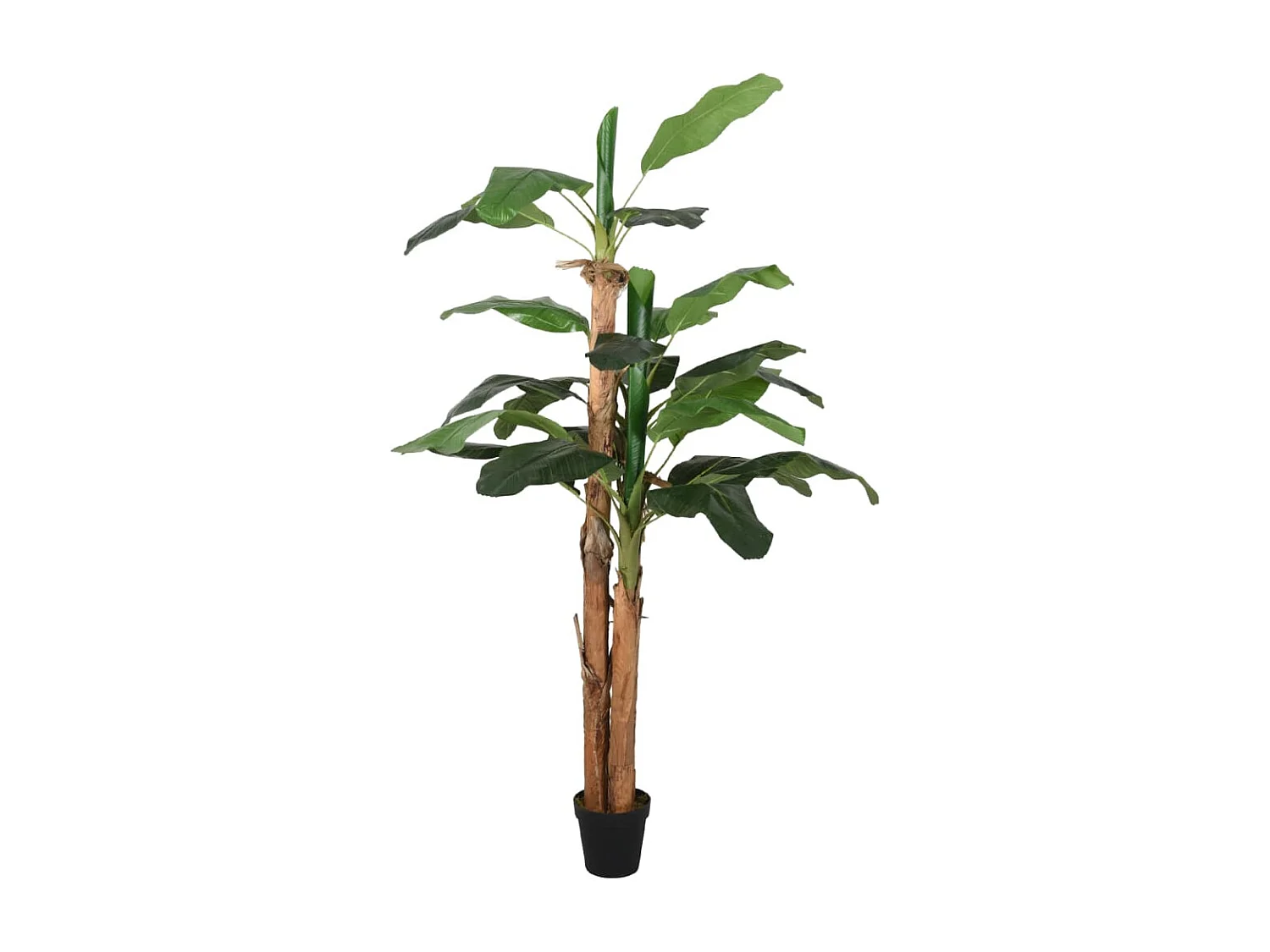 Árbol de plátano artificial 9 hojas verde 120 cm ES599045