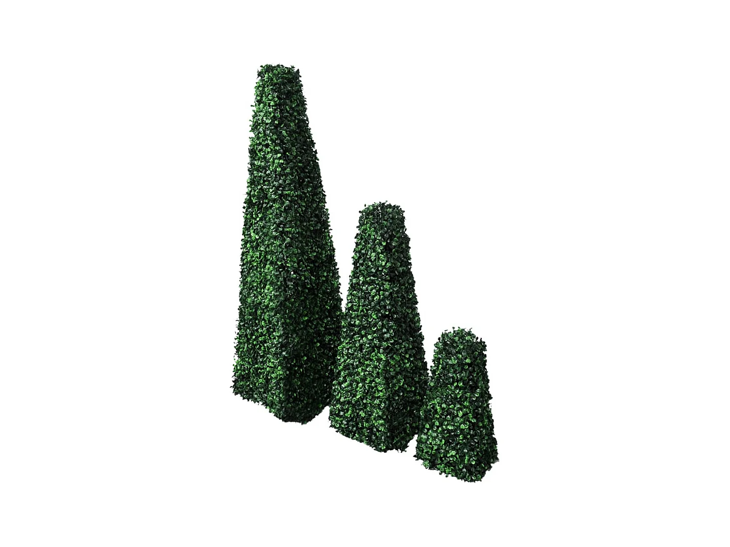 Ensemble de 3 buis formés artificiels pyramidaux FR913259