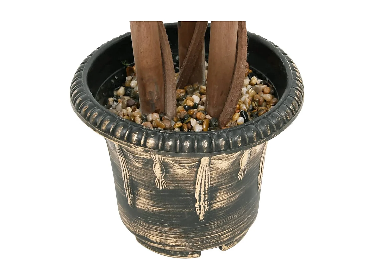 Plante de buis artificiel avec pot Forme de boule Vert 119 cm FR599341