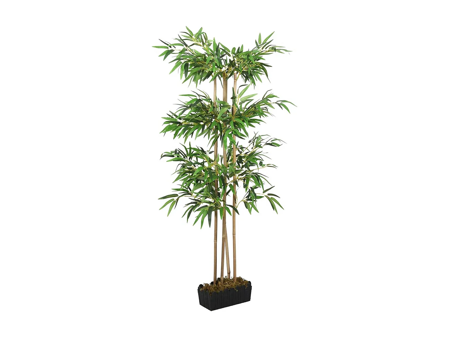 Árbol de bambú artificial con 1216 hojas verde 180 cm ES497985