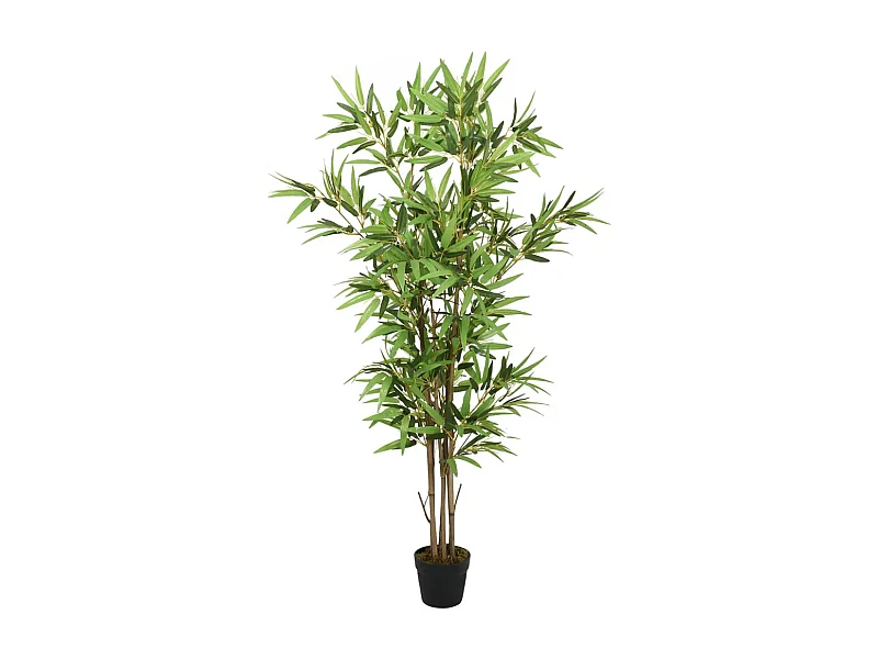 Árbol de bambú artificial con 552 hojas verde 120 cm ES497722