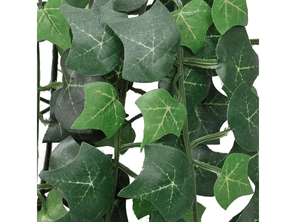 Plantas artificiales de hiedra 4 unidades verde 90 cm ES617539