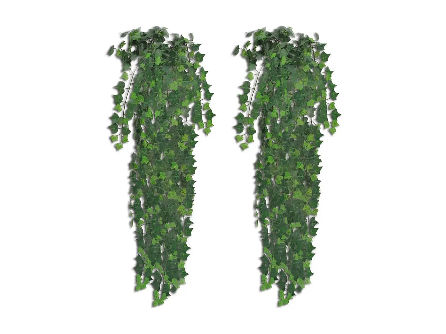 Plantas artificiales de hiedra 4 unidades verde 90 cm ES617539