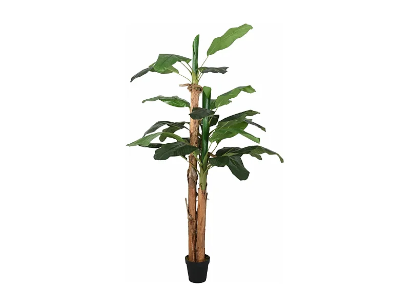 Árbol de plátano artificial 22 hojas verde 200 cm ES680686