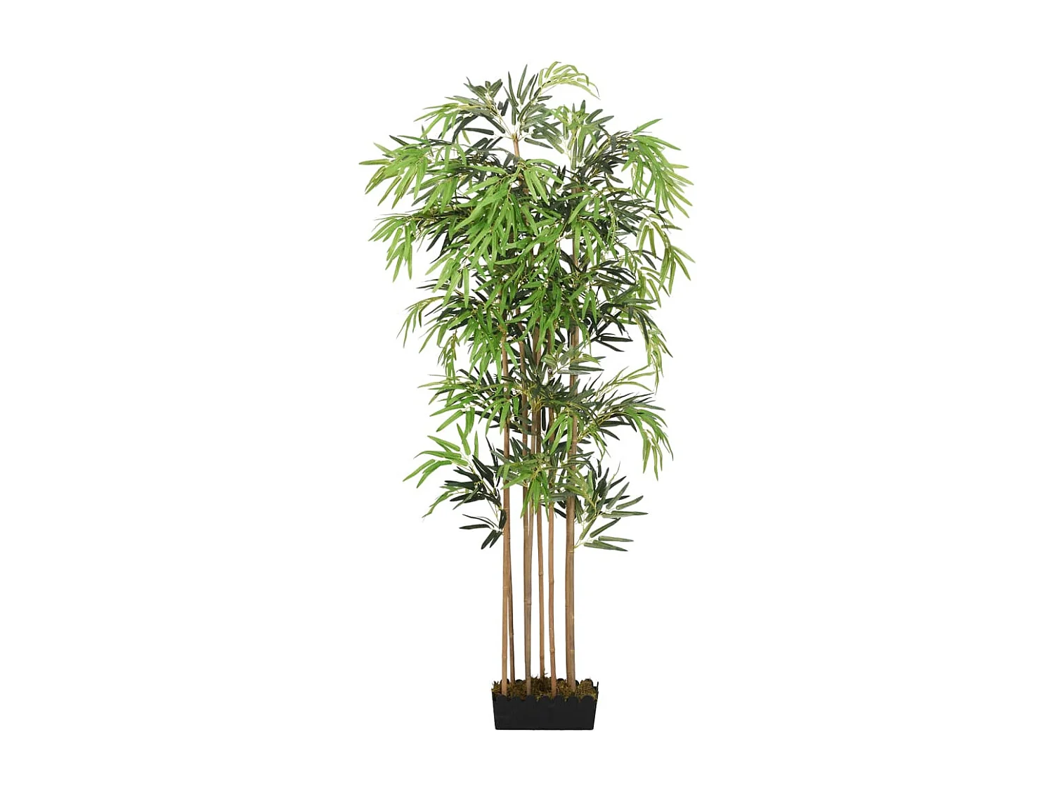 Árbol de bambú artificial con 730 hojas verde 120 cm ES155663