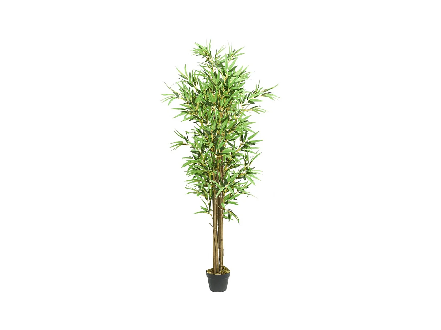 Árbol de bambú artificial con 1288 hojas verde 180 cm ES298615