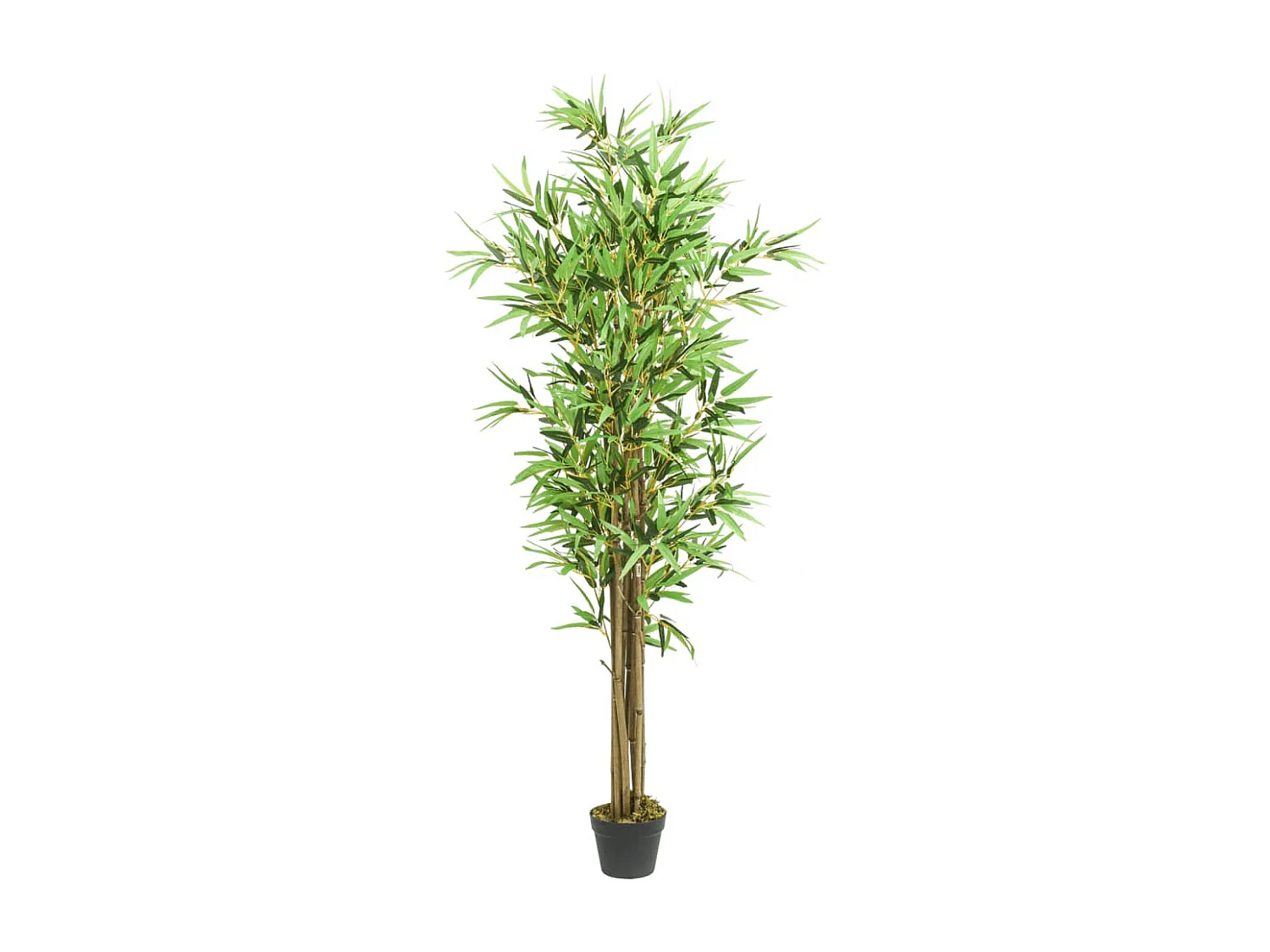 Árbol de bambú artificial con 1288 hojas verde 180 cm ES298615