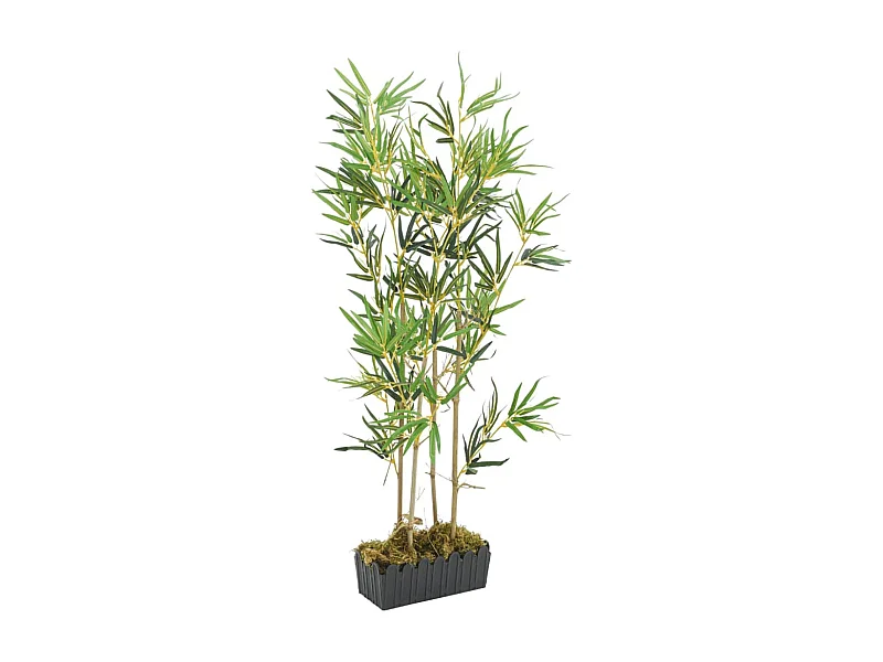 Árbol de bambú artificial con 552 hojas verde 120 cm ES476274