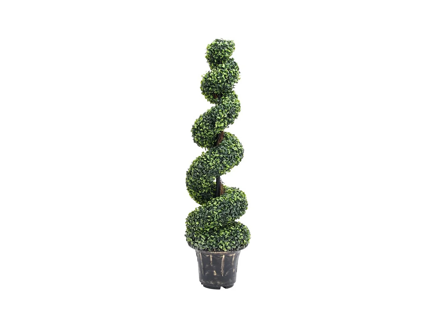 Plante de buis artificiel en spirale avec pot Vert 117 cm FR407452
