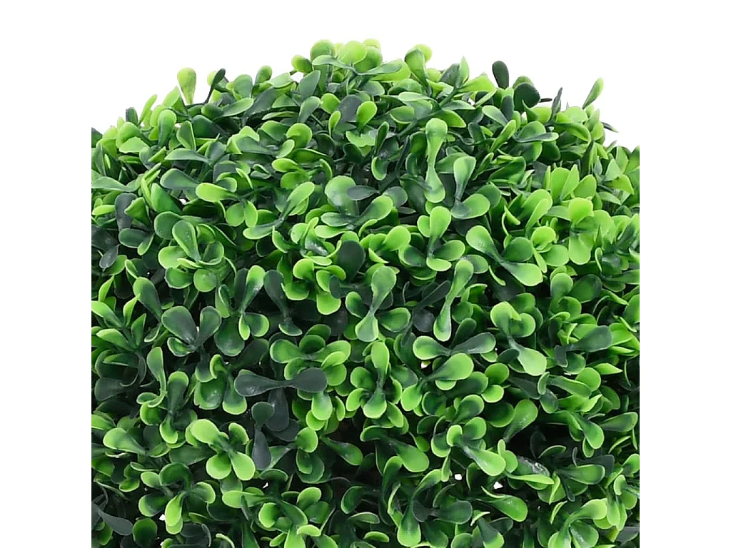 Plantes de buis artificiel 2 pcs avec pots Boule Vert 32 cm FR127000