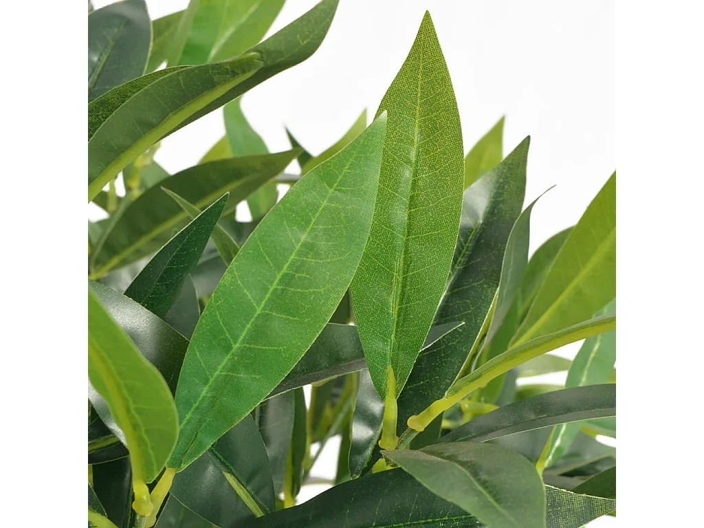 Árbol de laurel artificial con macetero 125 cm verde ES628570