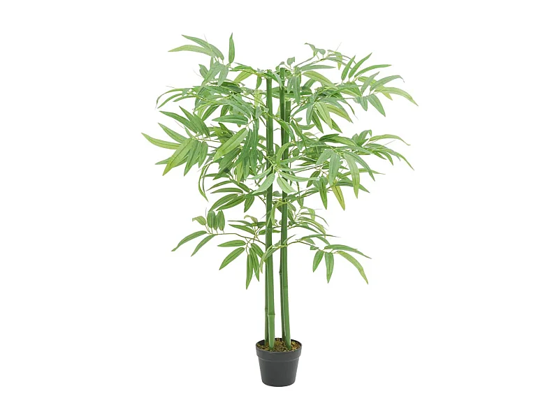 Árbol de bambú artificial con 384 hojas verde 120 cm ES409510