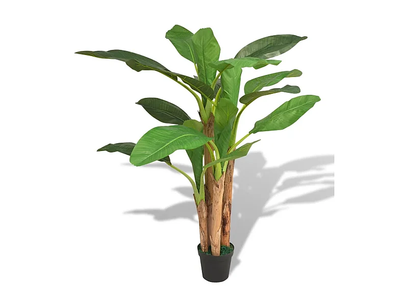 Árbol bananero artificial con macetero 175 cm verde ES213745
