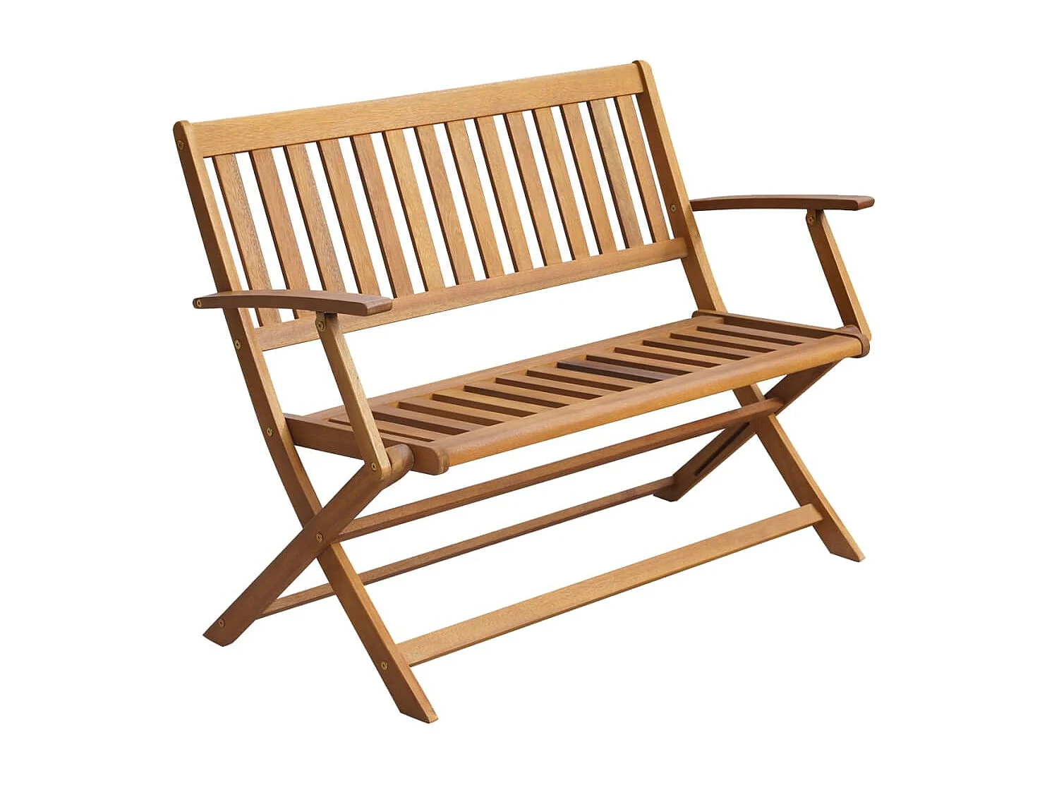 Banco de jardim c/ almofadão 120 cm madeira de acácia maciça PT158976