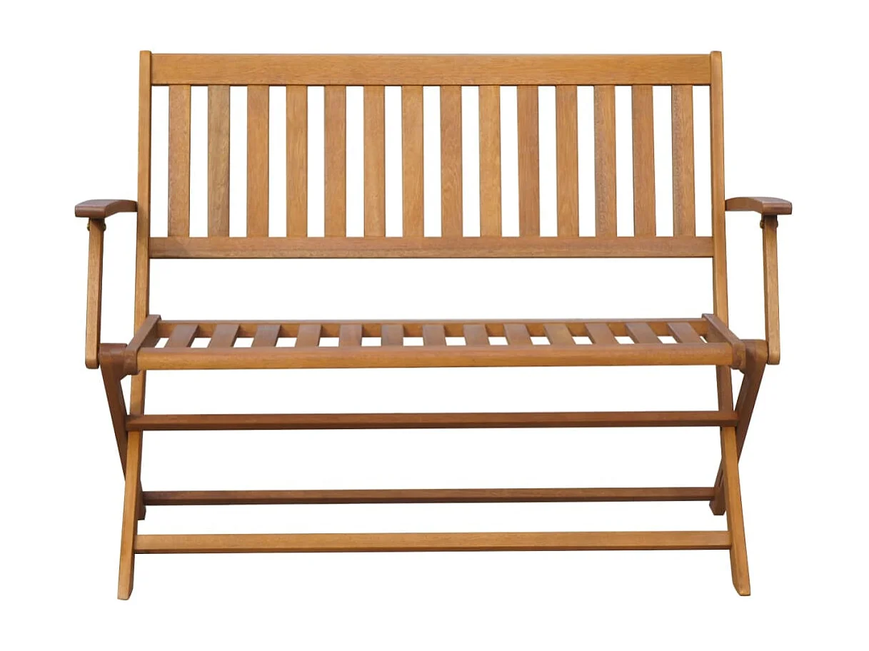 Banco de jardim c/ almofadão 120 cm madeira de acácia maciça PT158976