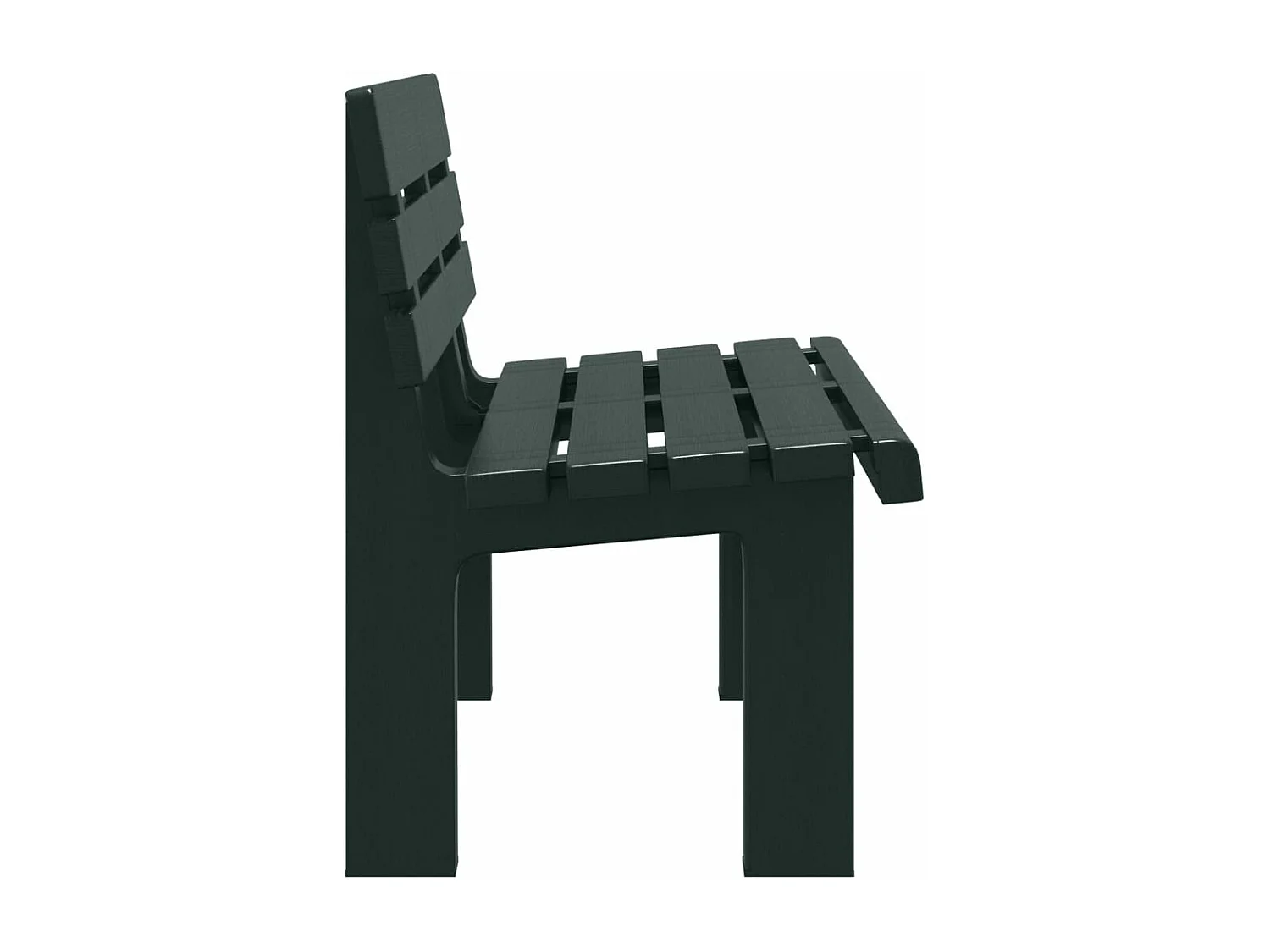 Banc de jardin vert 110x52x71 cm polypropylène FR856081