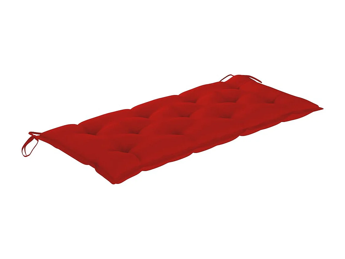 Banc de jardin pliable avec coussin 118 cm Bambou FR123704