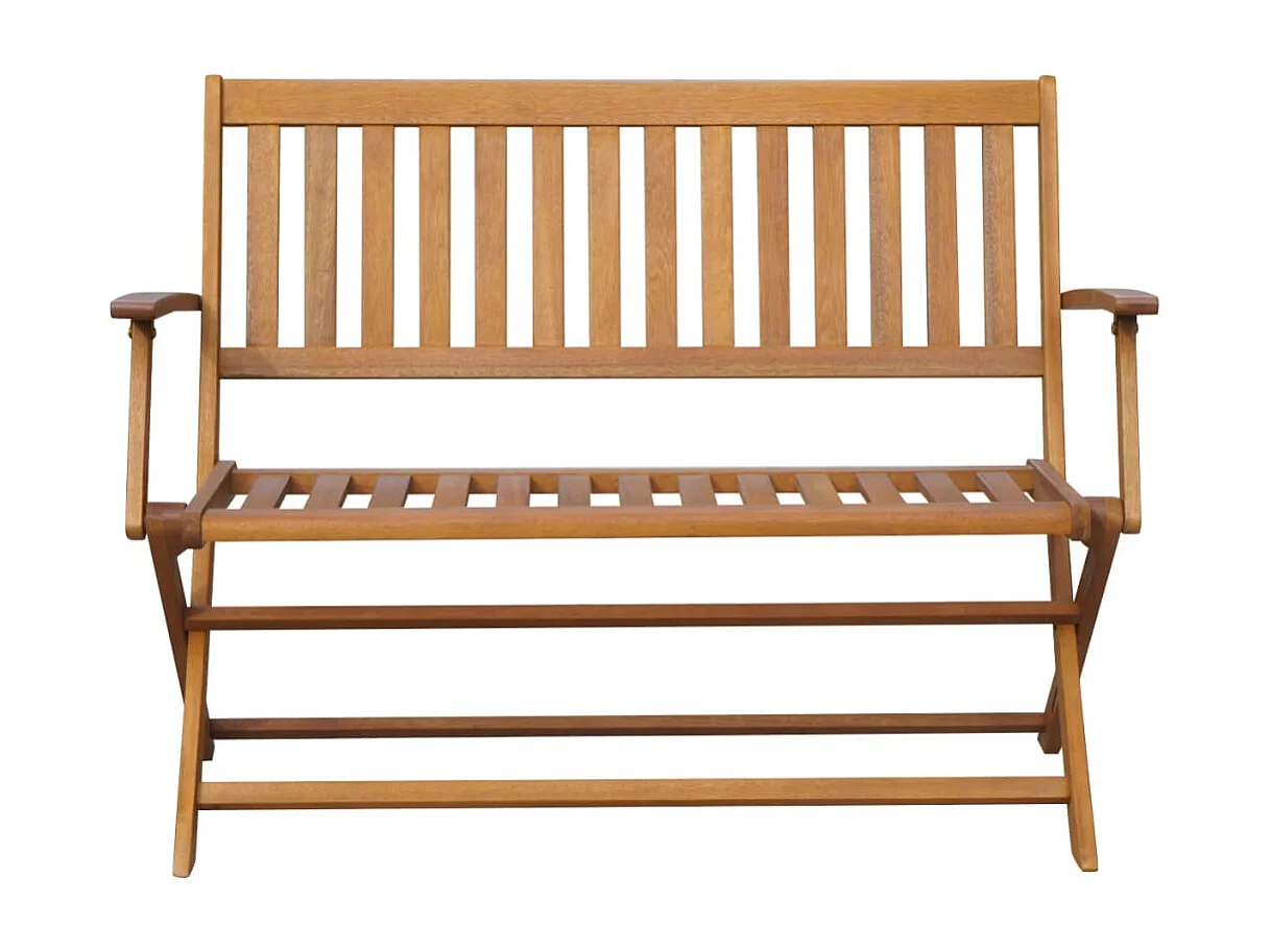 Banco de jardim c/ almofadão 120 cm madeira de acácia maciça PT831770